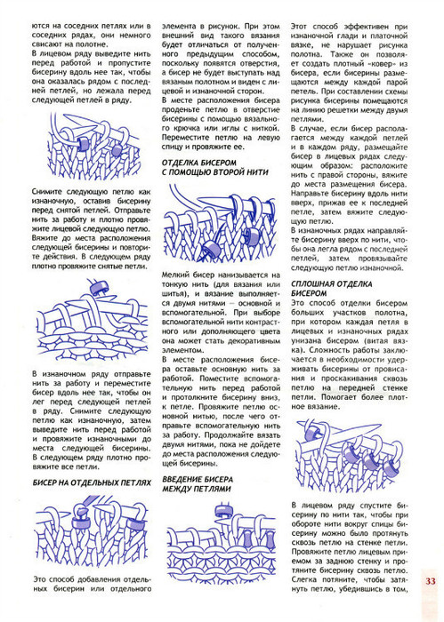 Вязание с бисером спицами изделия 39