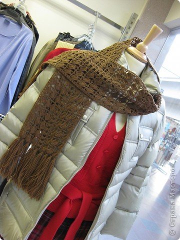шарф, Vogue Knitting, крючком, вязаный, связать, своими руками, вязание, красивый, модный, ажурный, стильный, схема, описание, рукоделие, творчество